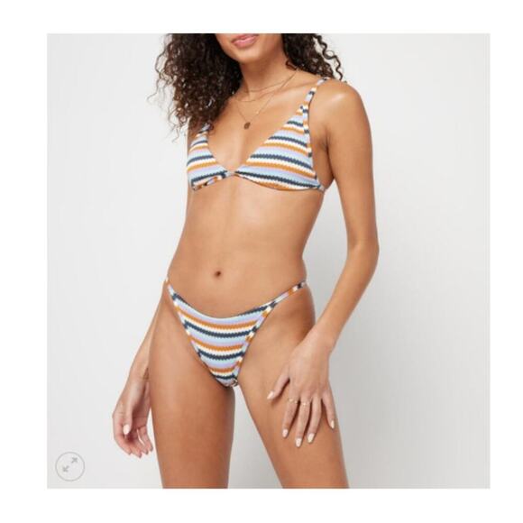 l*space Other - L*Space Millie Printed Stripe Bikini Top Small